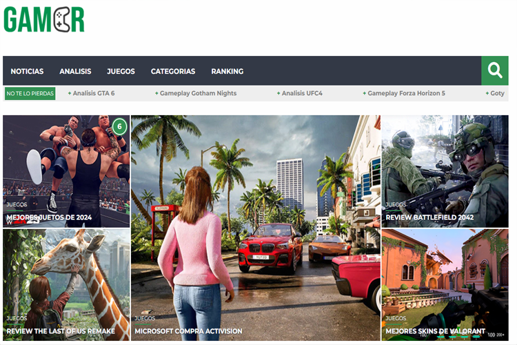 Plantilla Blog Gamer