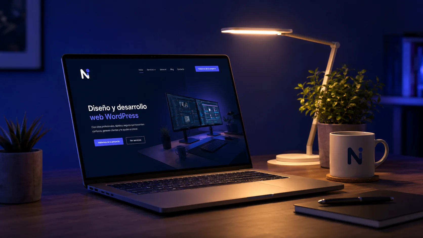 Espacio de trabajo de NetCarmona para desarrollo web WordPress