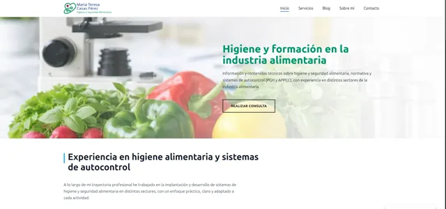 Captura de la web de María Teresa Casas Pérez