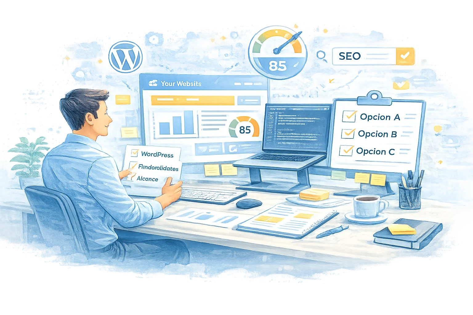 Diseño y desarrollo de página web WordPress con enfoque en rendimiento, SEO técnico y experiencia de usuario