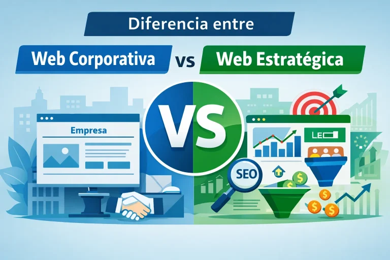 Diferencia entre web corporativa y web estratégica: cuál necesita tu empresa